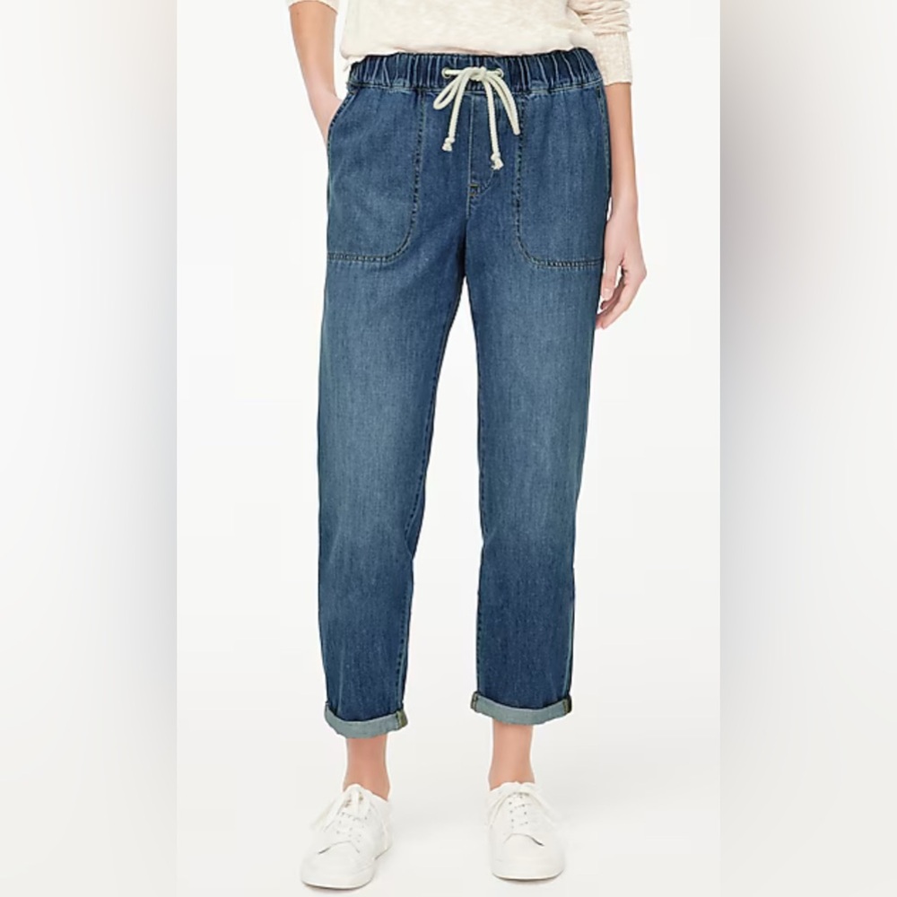 EUC J. Crew Factory Denim Drawstring Pant (XL/32)
